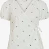 Vila T-shirts Shirt Ditsy Dames Wit -Vila 6c5917c4202bc0ac1615913b8c78bbdc