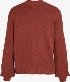 Vila Fijngebreide Truien Trui Dames Roestrood -Vila 6d6f481d9ec05842f03537a08836c631