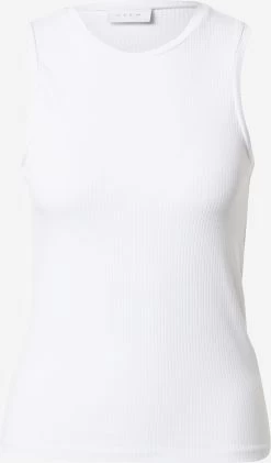 Vila Mouwloze Shirts Top Dames Wit