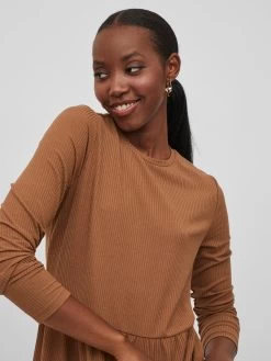 Vila Mini Jurken Jurk Wonda Dames Bruin -Vila 6e73fd0fb5a3c1a9313b50bb1fba08fe