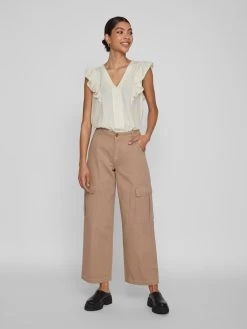 Vila T-shirts Shirt Juliana Dames Ecru 13 Vila T-shirts Shirt Juliana Dames Ecru -Vila 6ef62f15d1bf48e40ffd433ac8b4bfea