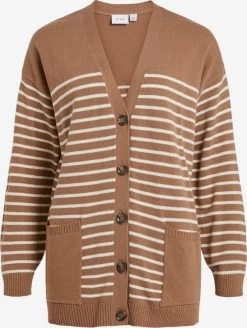 Vila Vesten Gebreid Vest Dames Bruin