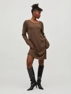 Vila Gebreide Jurken Gebreide Jurk Ril Dames Olijfgroen -Vila 6f737876fec3482cf574f77d819ddb2c