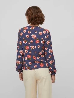 Blouseshirts Blouse Dames Donkerblauw 12 Blouseshirts Blouse Dames Donkerblauw -Vila 6f84366e8aac7e9c019fa8a44207231b