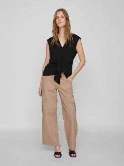 Vila Blouse Tops Blouse Dames Zwart -Vila 6f96021cfe835e8c11847b88b10c84a3