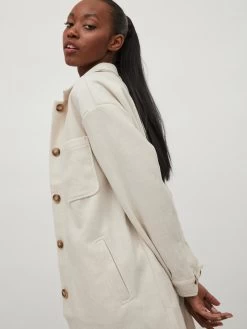 Vila Tussenjassen Tussenjas Kimmi Dames Crème -Vila 6fd53adbb368524456ce8b208af5c646