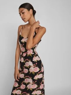 Vila Midi Jurken Jurk Tanja Dames Zwart -Vila 703c8812bf744f90f51ed00280499c47