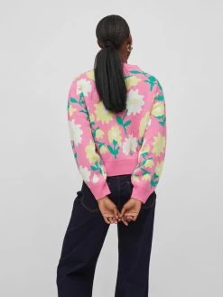 Vila Truien Trui Dames Pink -Vila 70824e0155dcf10560298d508a713e3e