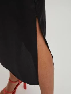 Vila Midi Jurken Jurk Dames Zwart -Vila 7121019b09b10b6695b3a50e908791e2