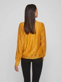 Vila Overhemden Blouse Kril Dames Honing -Vila 72a04d8ba29651aabdd9c2eab8a1f1ef