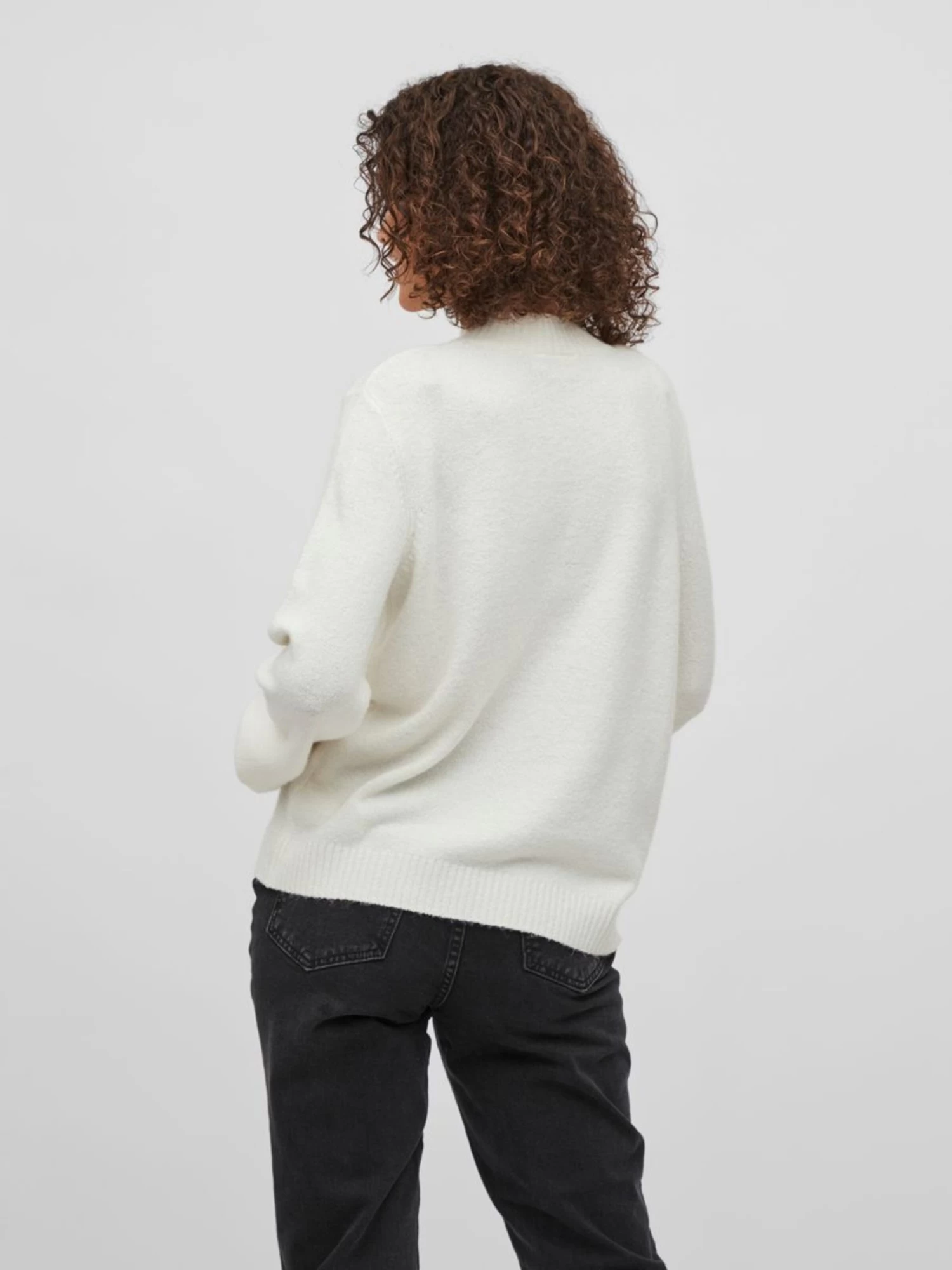 Vila Basic Truien Trui Dames Wit 7 Vila Basic Truien Trui Dames Wit - Afbeelding 5