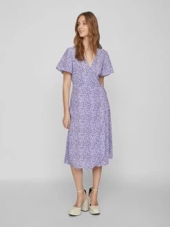 Vila Midi Jurken Jurk Dames Lila / Lichtlila -Vila 732e3f328aff3e5df1ee309fd647c8ab