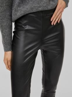 Vila Leren Broeken Skinny Leggings Katy Dames Zwart -Vila 73baa85a656f856b4f498dbec295213e