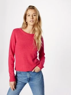 Vila Fijngebreide Truien Trui Ril Dames Donkerroze -Vila 74560e5feb21ee584d610c8a4fb96898