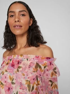 Vila Zomerjurken Zomerjurk Azura Dames Pink -Vila 74811147179121c2e70994da3cfd742c