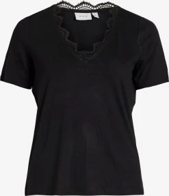 Vila Kanten Blouses Blouse SASSI Dames Zwart