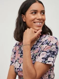 Vila Mini Jurken Jurk KAVA Dames Navy -Vila 7579d7a5f921623b7ea014674260f29e