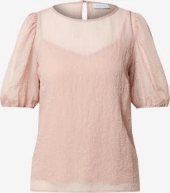 Vila Blouses Met Korte Mouw Blouse Dames Pastelroze
