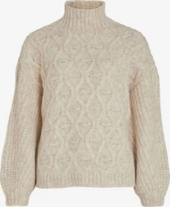 Vila Basic Truien Trui Dames Lichtbeige