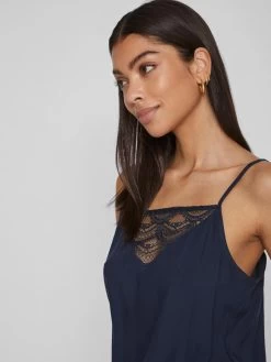 Vila Blouse Tops Blouse Nula Dames Navy -Vila 773ce624d47893255ee9f386536e58db