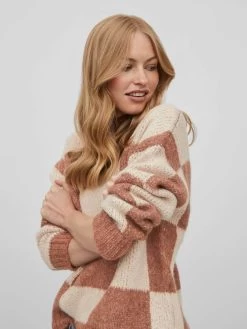 Vila Fijngebreide Truien Trui Brynn Dames Lichtbruin -Vila 773cea2920372c1a3b3356b82d8bfefb