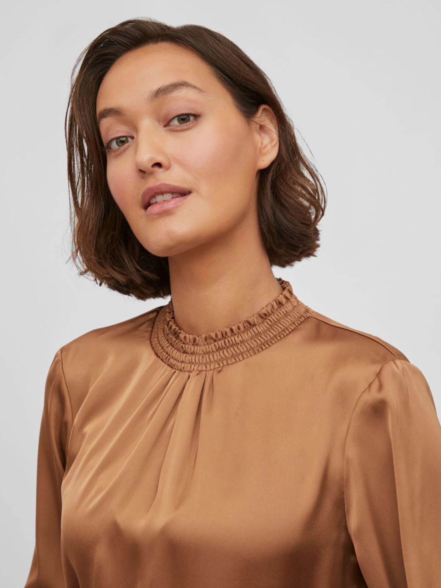 Vila Blouseshirts Blouse Dames Bruin 8 Vila Blouseshirts Blouse Dames Bruin - Afbeelding 6