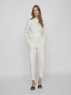 Vila Longsleeves Shirt Dames Wit -Vila 7a383a527350b59c2b12f105cc98a68d