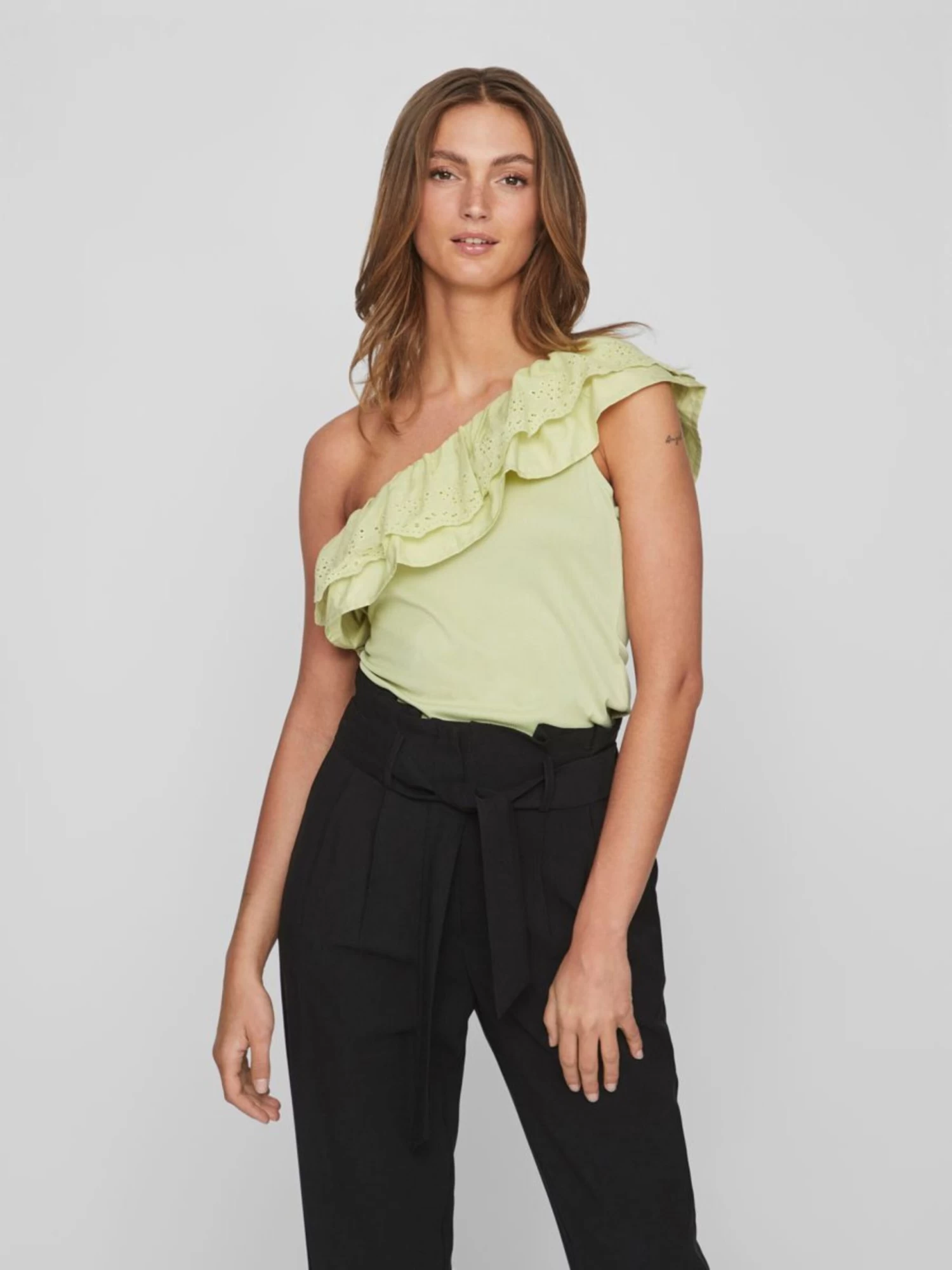 Vila Tops Top Dames Pastelgroen 5 Vila Tops Top Dames Pastelgroen - Afbeelding 3