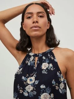 Vila Uitgaanstops Top Dames Marine / Donkerblauw -Vila 7af658e340130a3b0c2d12083277e8de