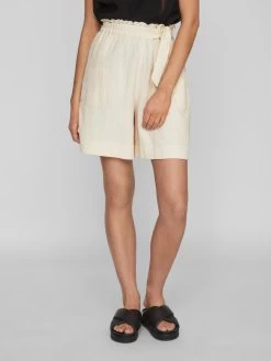 Vila Shorts Loosefit Broek Lania Dames Taupe -Vila 7cb73ccc63826cc4bf1d87f53c4f9b90