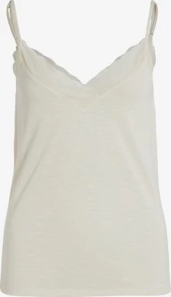 Vila Kanten Tops Top NOEL Dames Beige