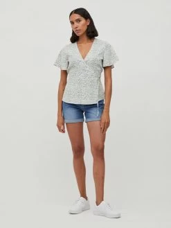 Vila Blouses Met Korte Mouw Blouse LOVIE Dames Lichtgrijs 10 Vila Blouses Met Korte Mouw Blouse LOVIE Dames Lichtgrijs -Vila 7d0ce521fafc0b6f0591a04f5a971a8d