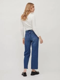 Vila Wide Leg Wide Leg Jeans Widey Dames Blauw -Vila 7d235847553d8109e9adbb710c3c5636