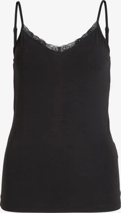 Vila Kanten Tops Top DAISY Dames Zwart