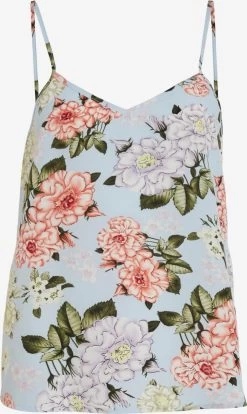 Vila Spaghetti Tops Top Dames Lichtblauw