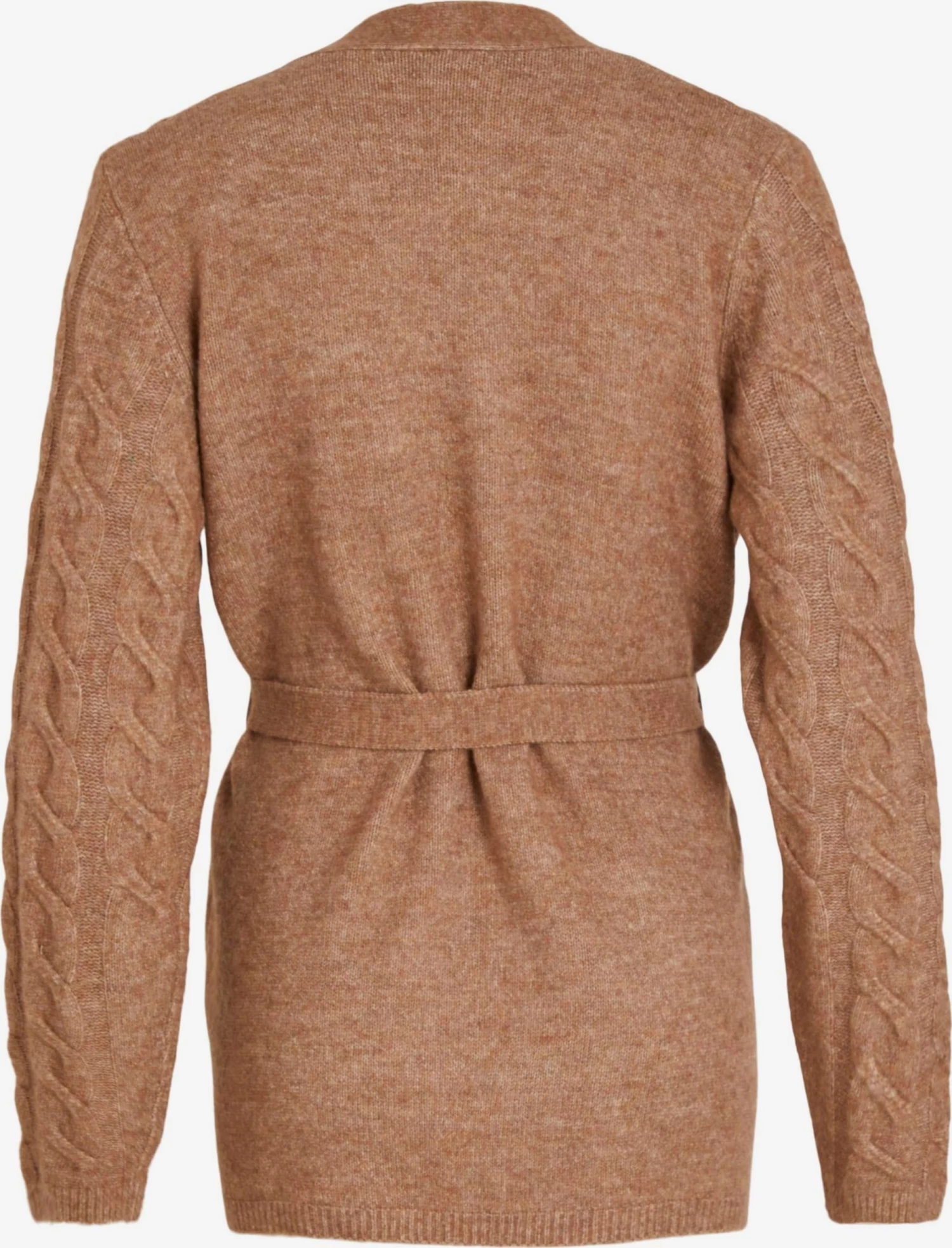 Vila Vesten Gebreid Vest ELLA Dames Lichtbruin 4 Vila Vesten Gebreid Vest ELLA Dames Lichtbruin - Afbeelding 2