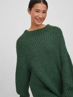 Vila Gebreide Jurken Gebreide Jurk Suba Dames Donkergroen -Vila 7f29f3a272a35ef2276fa3a4ebaf3602