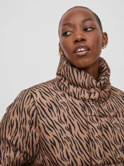 Winterjassen Winterjas Dames Lichtbruin -Vila 7f47492d6d79e75f72af2e1408cfc024