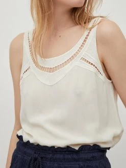 Vila Tanktops Top Cub Dames Crème -Vila 7f7930432d2e22d163cb41373edaf3e6