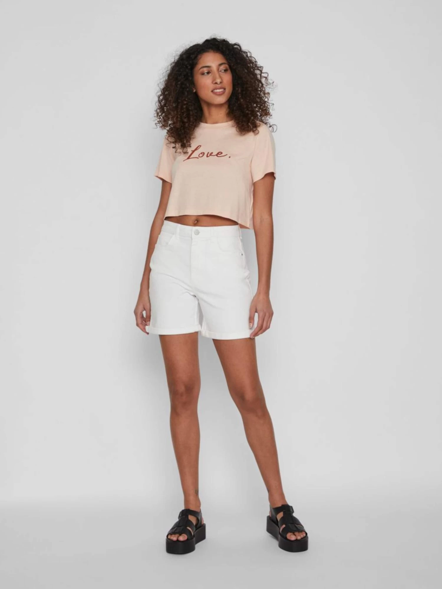 Vila Denim Shorts Regular Jeans Dames Wit 7 Vila Denim Shorts Regular Jeans Dames Wit - Afbeelding 5