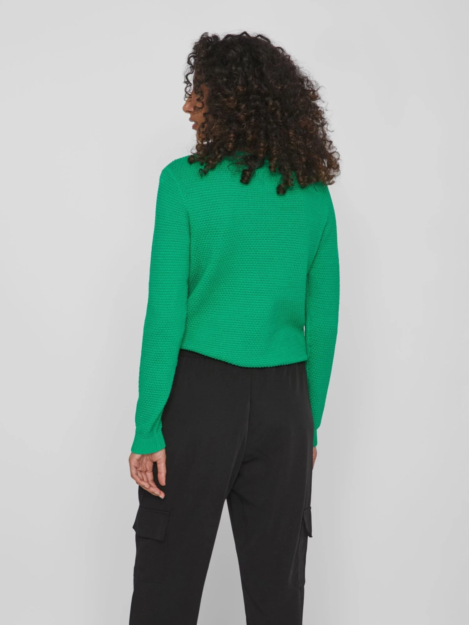 Vila Basic Truien Trui Dames Groen 6 Vila Basic Truien Trui Dames Groen - Afbeelding 4