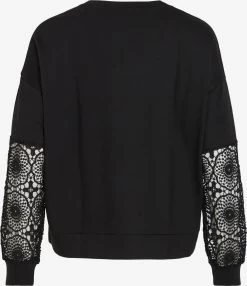 Vila Sweatshirts Sweatshirt Ricta Dames Zwart -Vila 8117ce0622d739185c4ec81e65c459bc