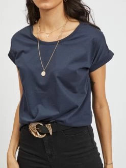 Vila T-shirts Shirt Dreamers Dames Navy -Vila 8155bdc7dc5d305316b65628c010ce4e