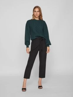 Vila Basic Truien Trui Chinti Dames Donkergroen -Vila 816b20d3d86a46848d66ca6ae8752063