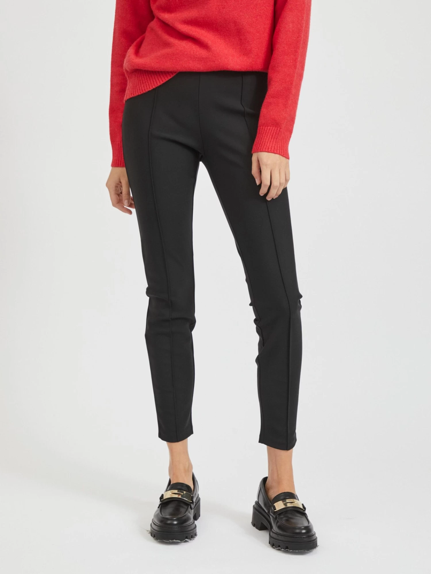 Vila Broeken Skinny Leggings Simine Dames Zwart 5 Vila Broeken Skinny Leggings Simine Dames Zwart - Afbeelding 3