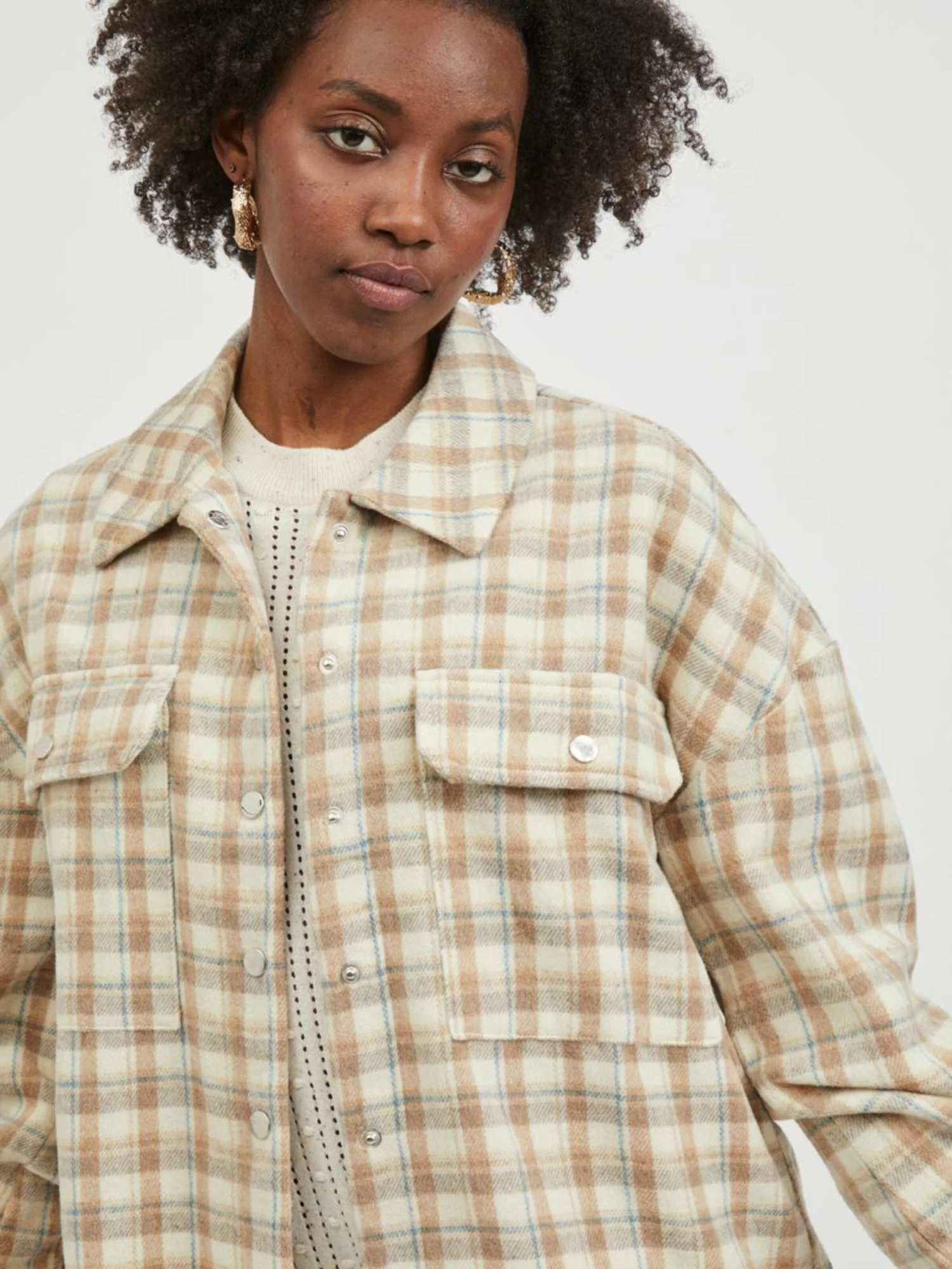 Vila Tussenjassen Tussenjas SARAS Dames Beige 13 Vila Tussenjassen Tussenjas SARAS Dames Beige - Afbeelding 11