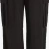 Vila Pantalons Tapered Broek POCKY Dames Zwart