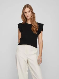 Vila Fijngebreide Truien Trui RIL Dames Zwart 10 Vila Fijngebreide Truien Trui RIL Dames Zwart -Vila 82a85cc62c204394c58c3afd9b226ee5