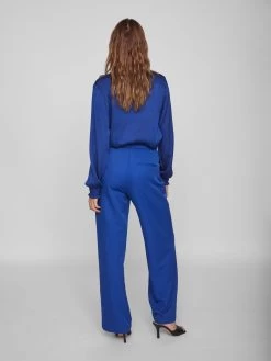 Vila Bandplooibroeken Wide Leg Bandplooibroek Kuga Dames Royal Blue/koningsblauw -Vila 82eb5ffe08c17051fbae4eee10d6573b