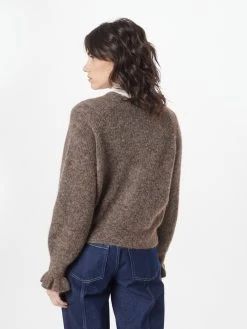 Vesten Gebreid Vest LOA Dames Bruin -Vila 838e767ba78820cea601ebd941e50268